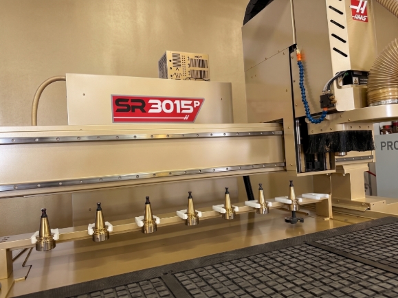 High volume industrial custom cabinetry workshop interior lines